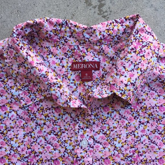 Pretty Floral Shirt, S, NWT - Picture 5 of 9